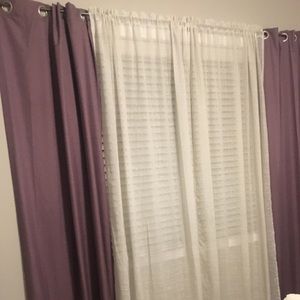 Mauve purple blackout curtains